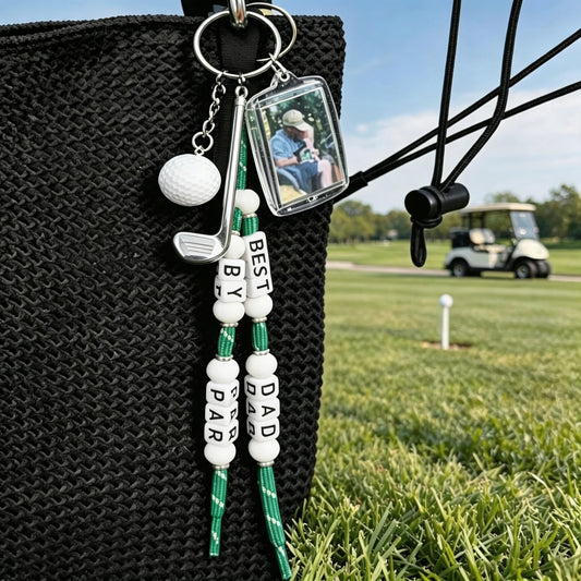 Personalized Golf Photo Keychain