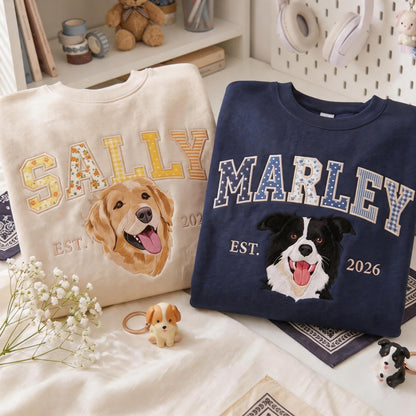 Personalized Dog Portrait Sweatshirt