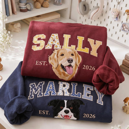 Personalized Dog Portrait Sweatshirt