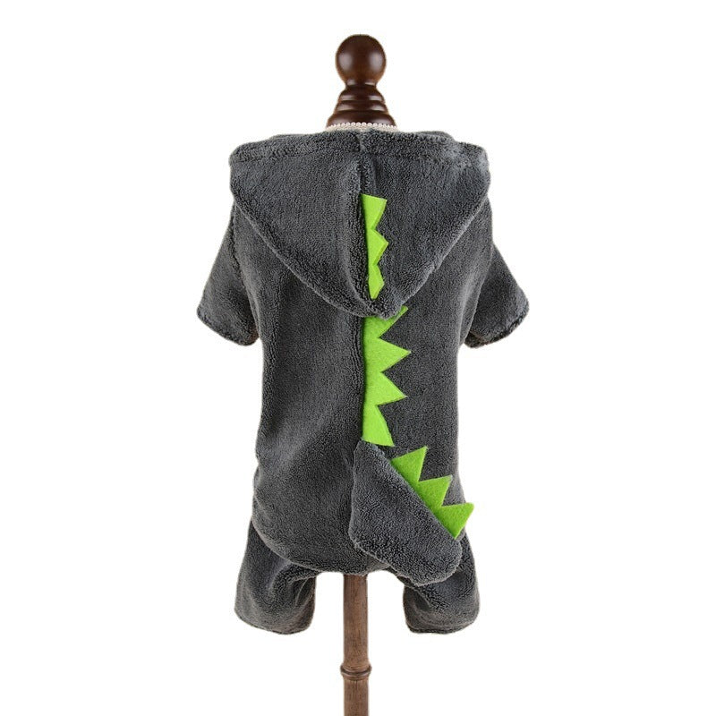 Dog Dinosaur Hooded Outfit