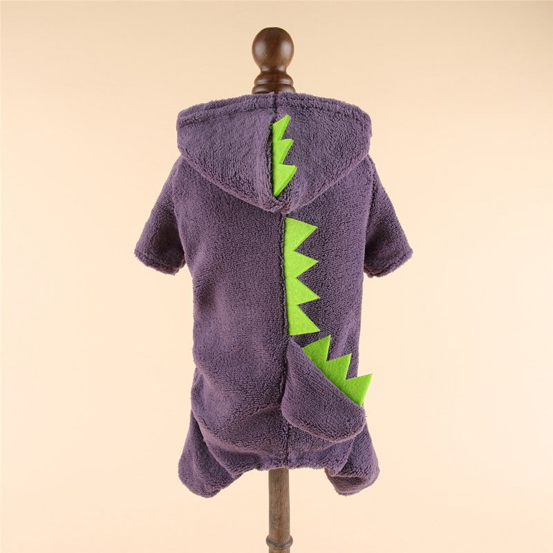 Dog Dinosaur Hooded Outfit