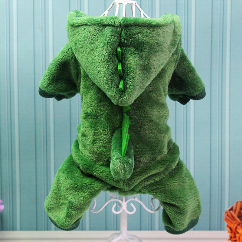Dog Dinosaur Hooded Outfit
