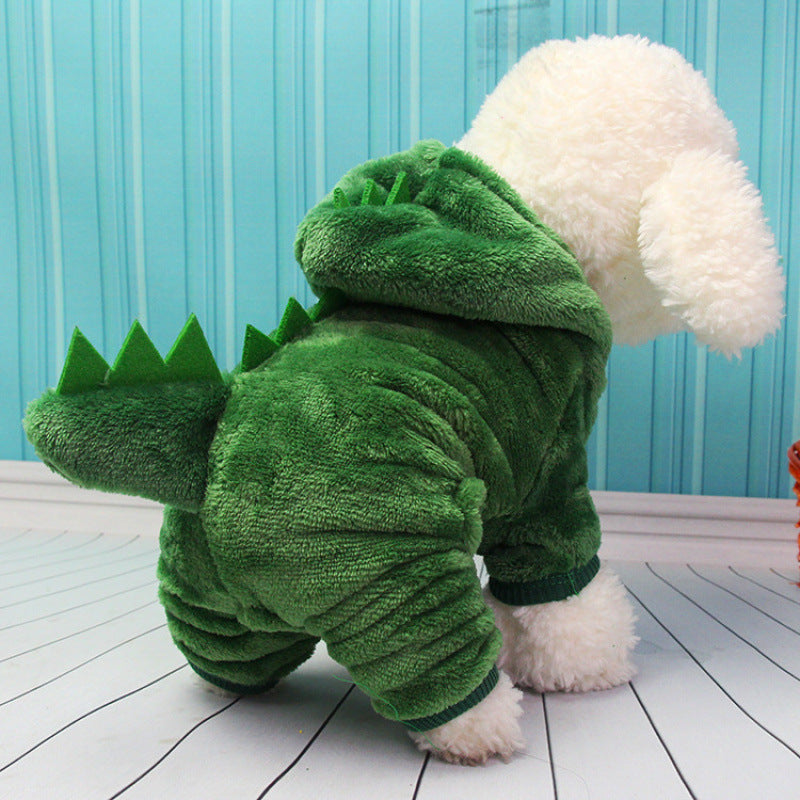 Dog Dinosaur Hooded Outfit
