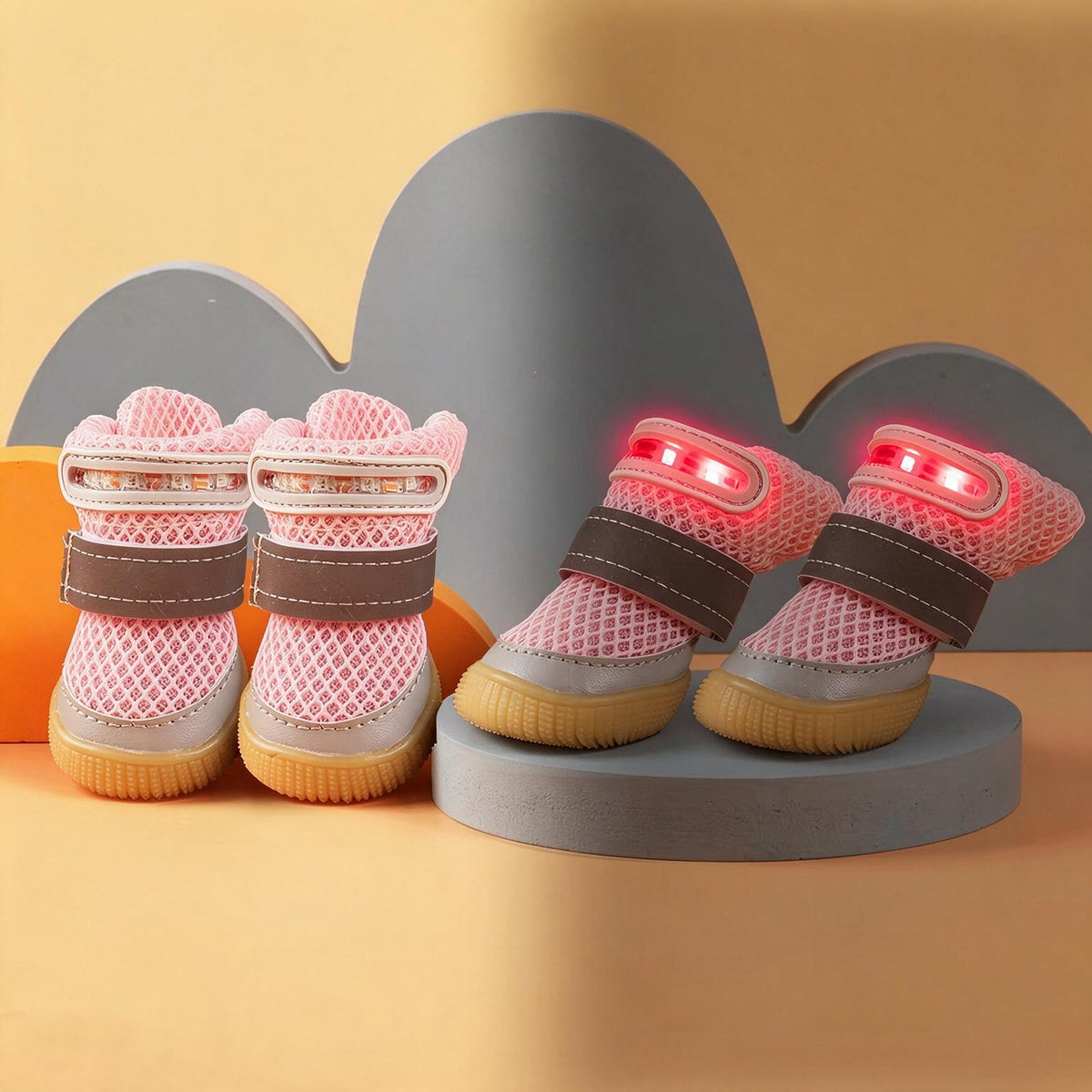 Night Walking Dog Shoes - Soft Breathable Ultra
