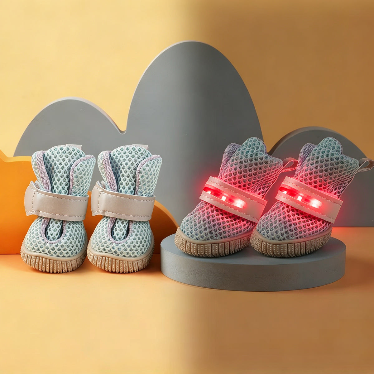 Night Walking Dog Shoes - Soft Breathable Ultra