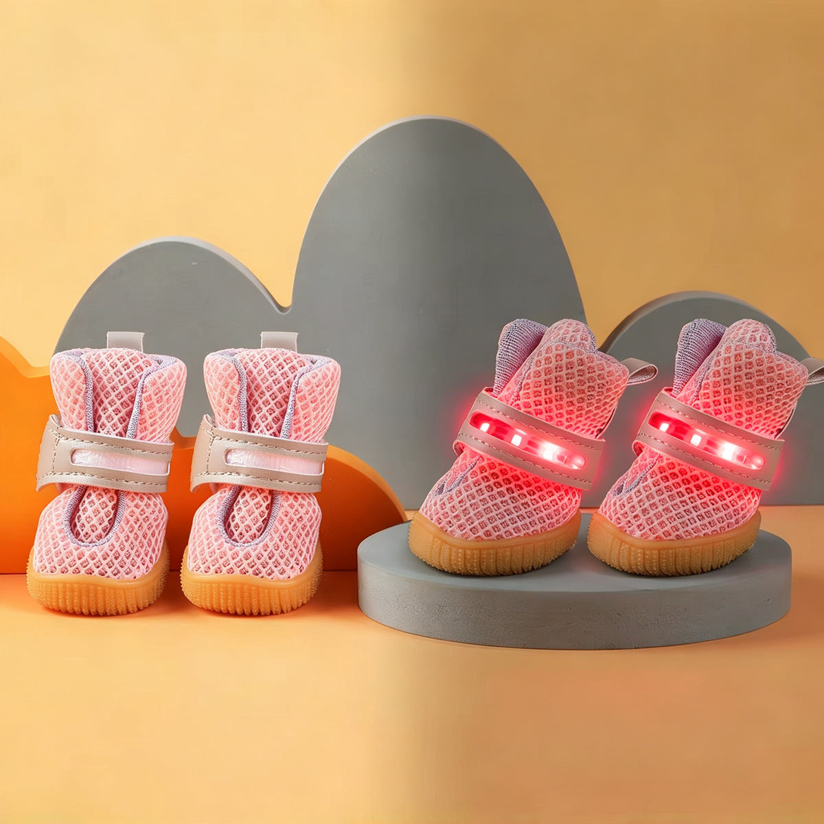 Night Walking Dog Shoes - Soft Breathable Ultra