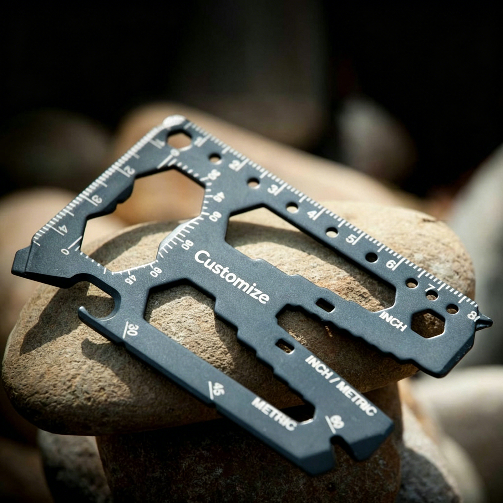 Custom Name Compact Credit Card Style Multitool Heavy Duty EDC Tool For Men