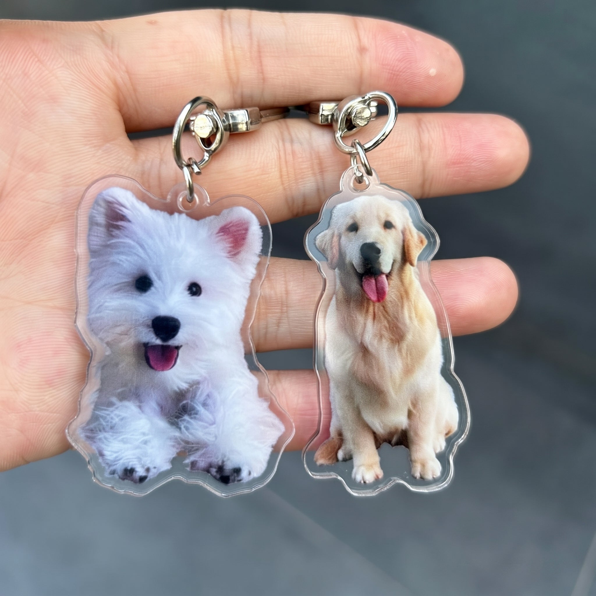 Custom Pet Photo Keychain | Forever With Me Pet Acrylic Keychain