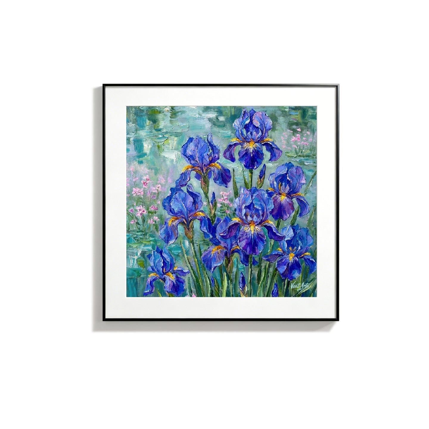 Textured Impasto Floral Oil Painting Vintage Floral Wall Art Print
