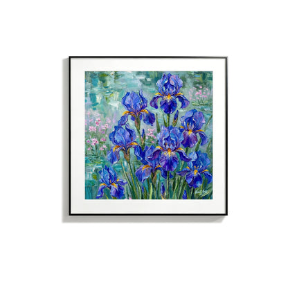 Textured Impasto Floral Oil Painting Vintage Floral Wall Art Print