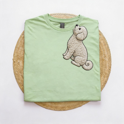 The "Biting Corner" Embroidered Pet Tee