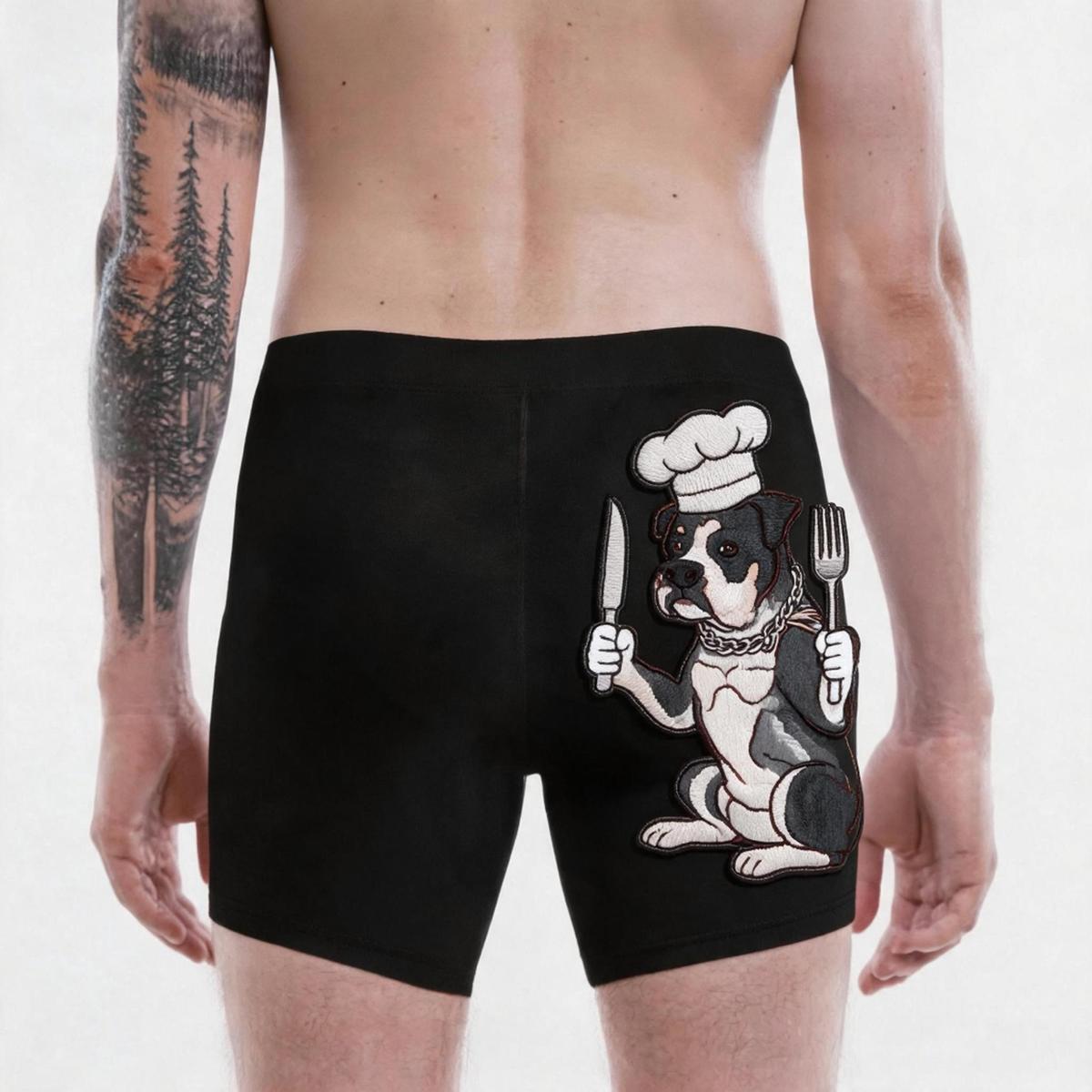 "Chow Down" Custom Pet Boxer Briefs