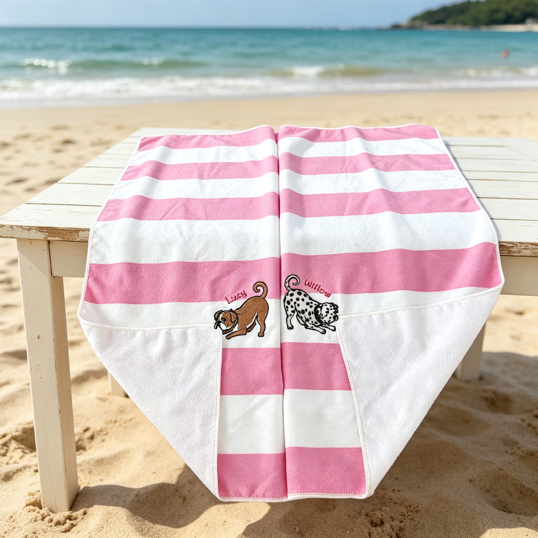 The "Biting Corner" Custom Beach Towel