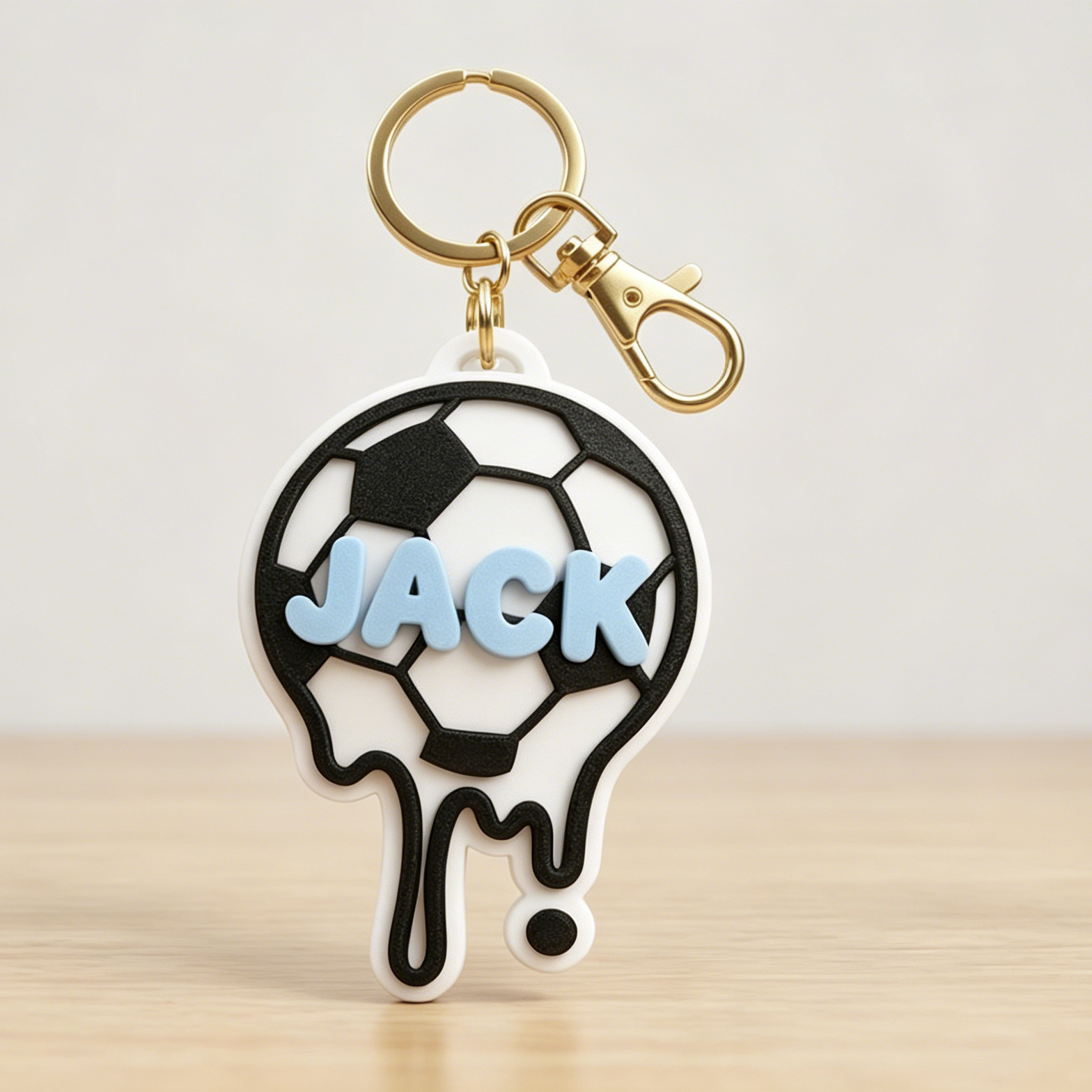 Custom Sports Bag Tag Keychain – Personalized Name for Athletes