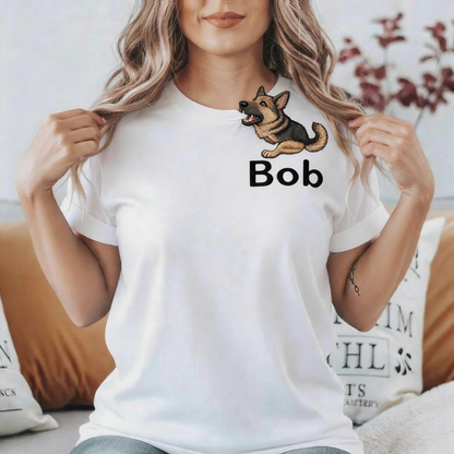 The "Biting Corner" Embroidered Pet Tee