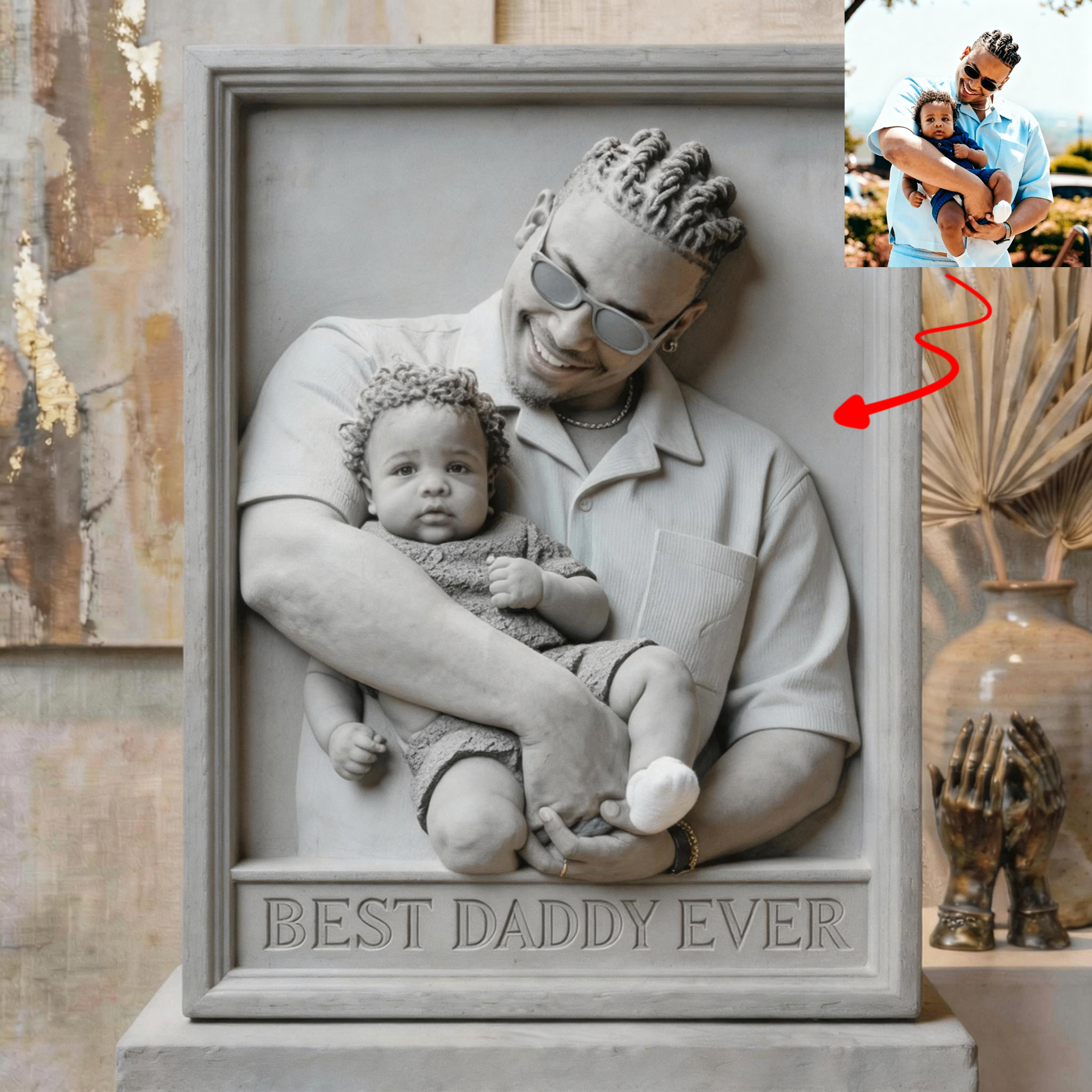 The Custom Family 3D Relief Art Decor