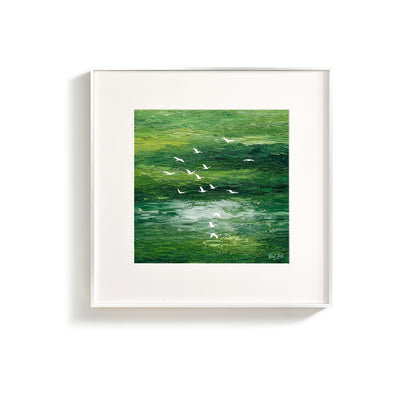 Textured Impasto Floral Oil Painting Vintage Floral Wall Art Print