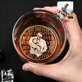 The "Best Dad Ever" Custom Portrait Whiskey Glass