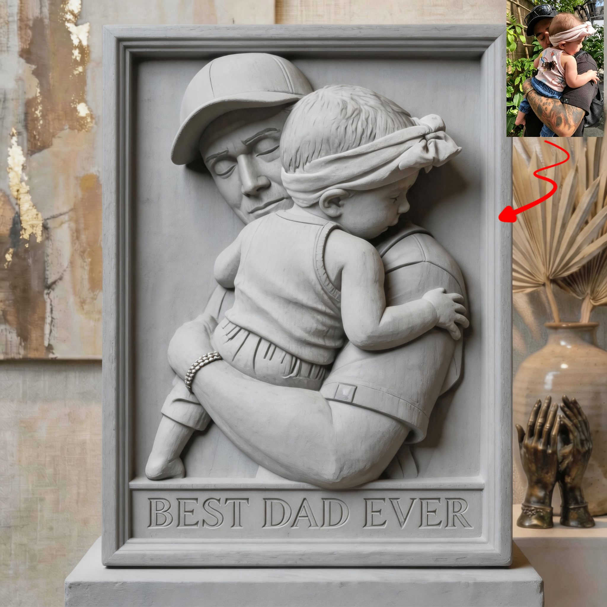 The Custom Family 3D Relief Art Decor
