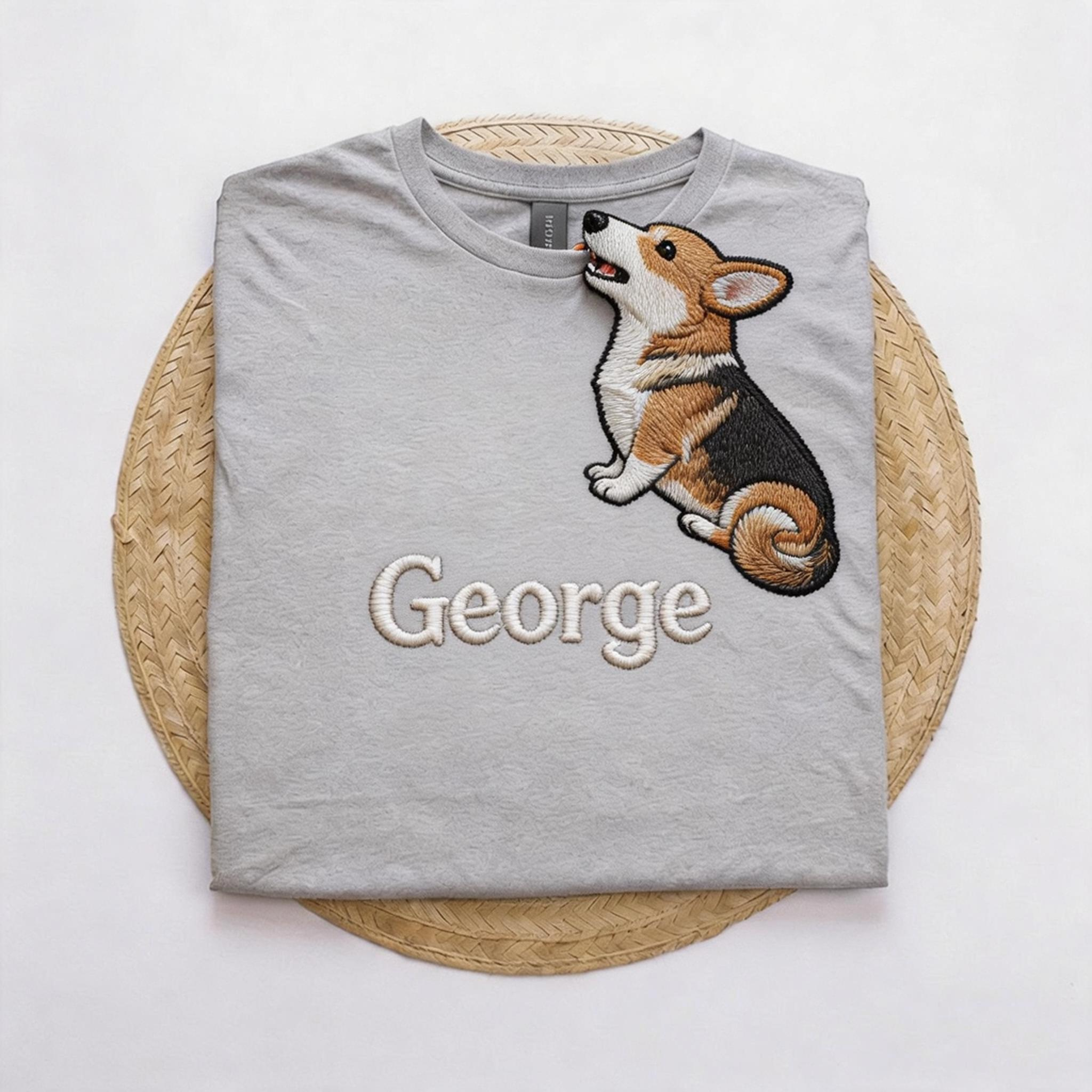 The "Biting Corner" Embroidered Pet Tee