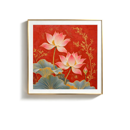 Textured Impasto Floral Oil Painting Vintage Floral Wall Art Print