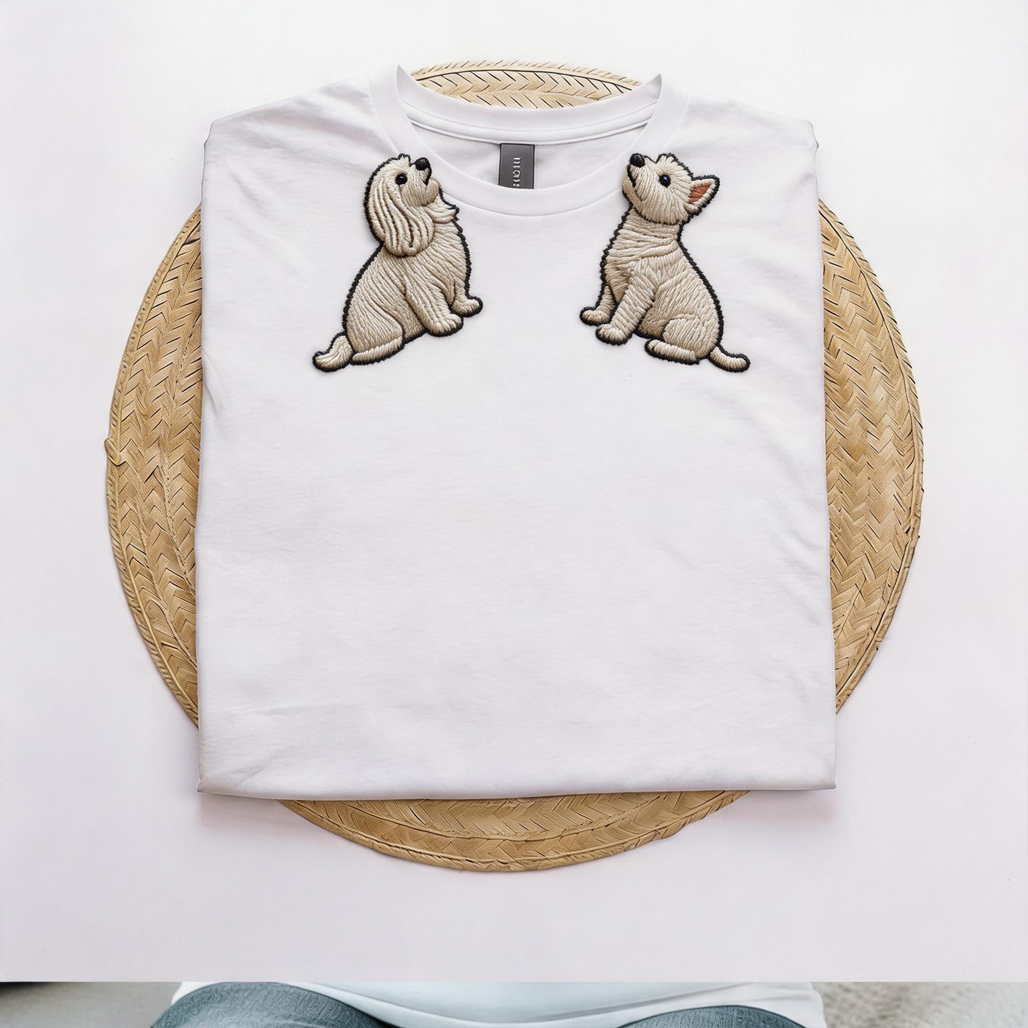 The "Biting Corner" Embroidered Pet Tee