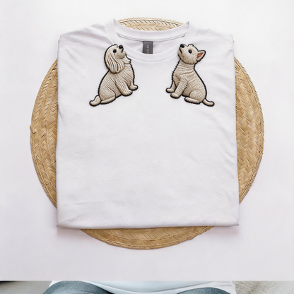 The "Biting Corner" Embroidered Pet Tee