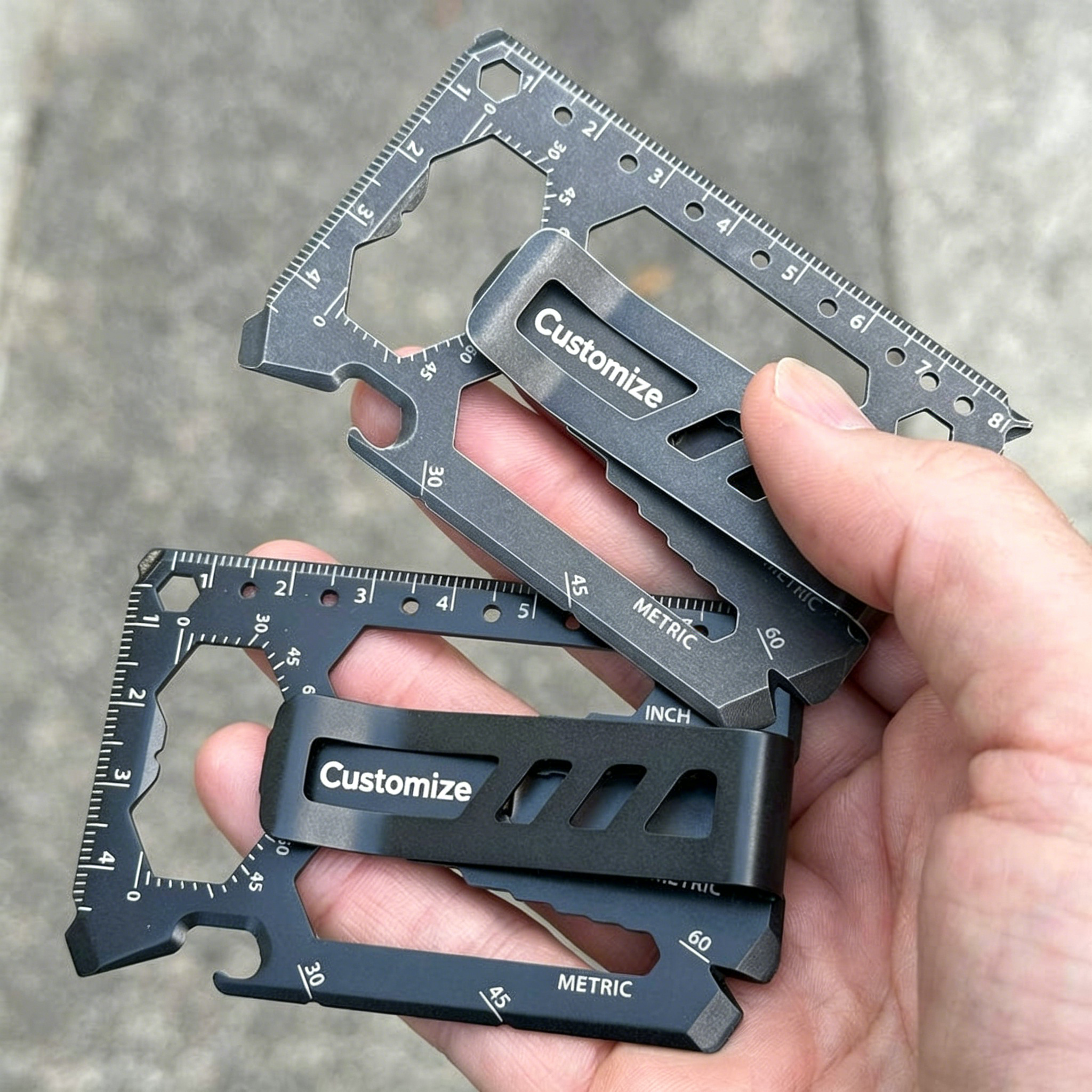 Custom Name Compact Credit Card Style Multitool Heavy Duty EDC Tool For Men