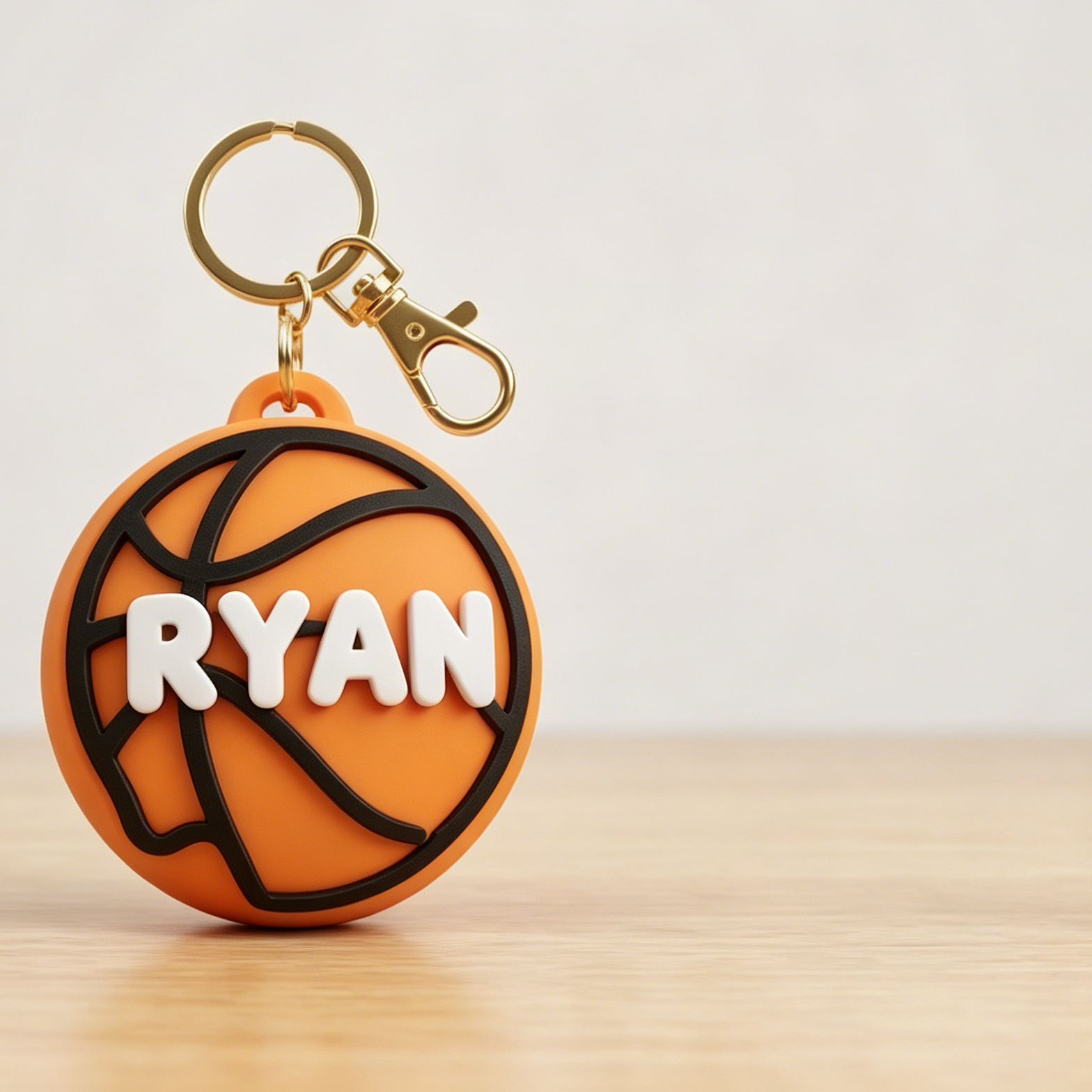 Custom Sports Bag Tag Keychain – Personalized Name for Athletes
