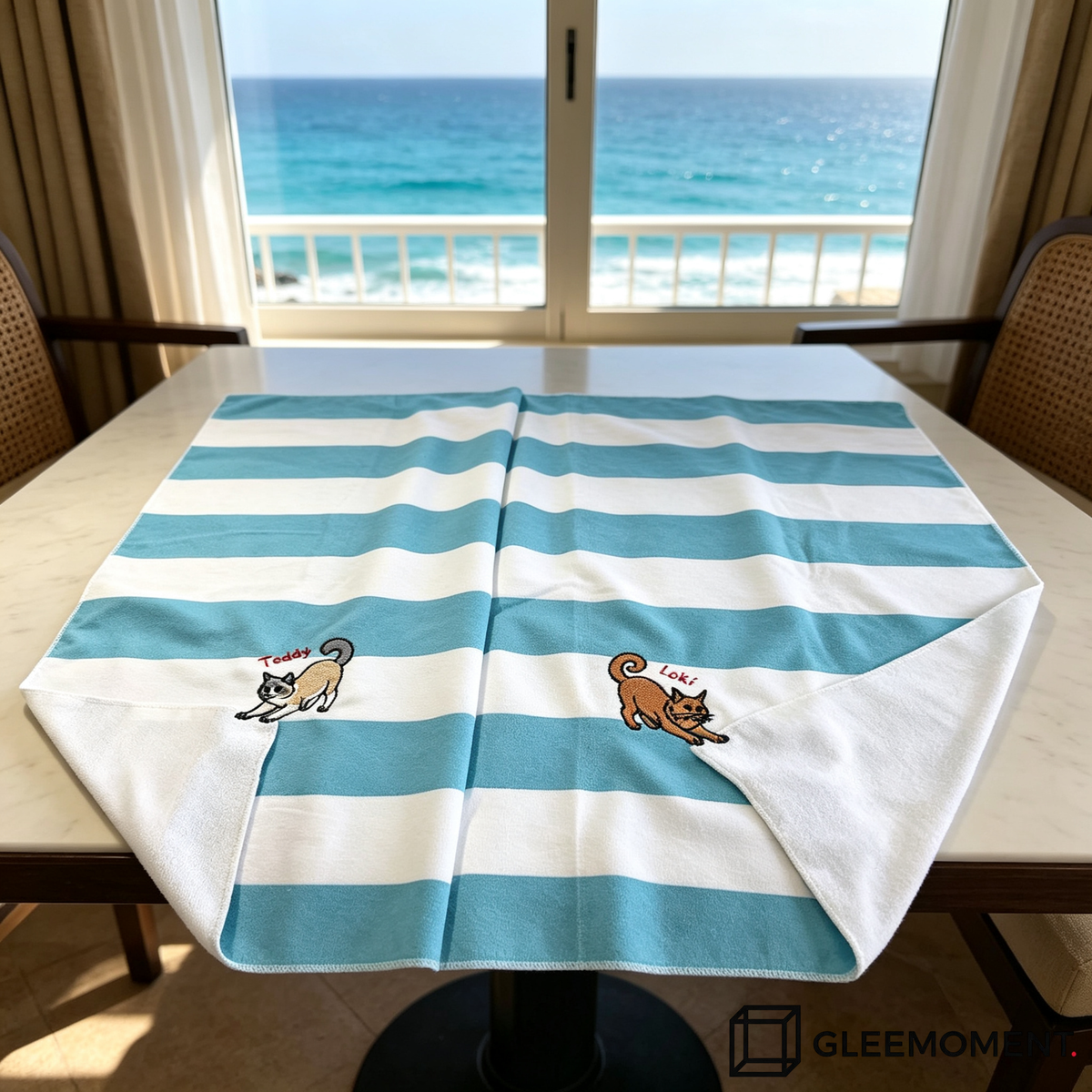 The "Biting Corner" Custom Beach Towel