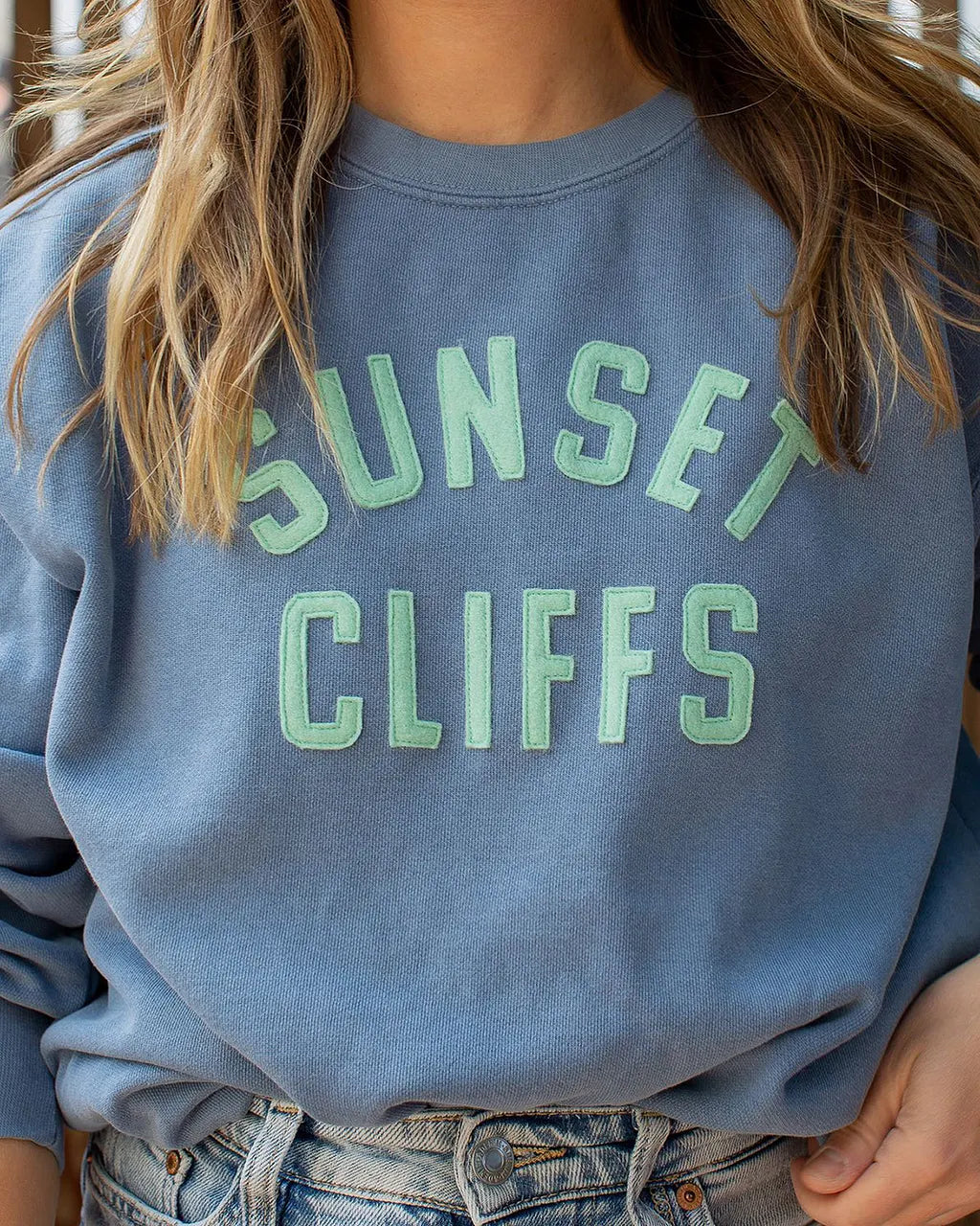 Custom Stitched Team Spirit  Retro Wool Felt Sweatshirt