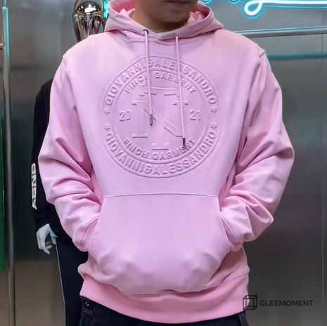 Custom 3D Embossed Tone-on-Tone Hoodie