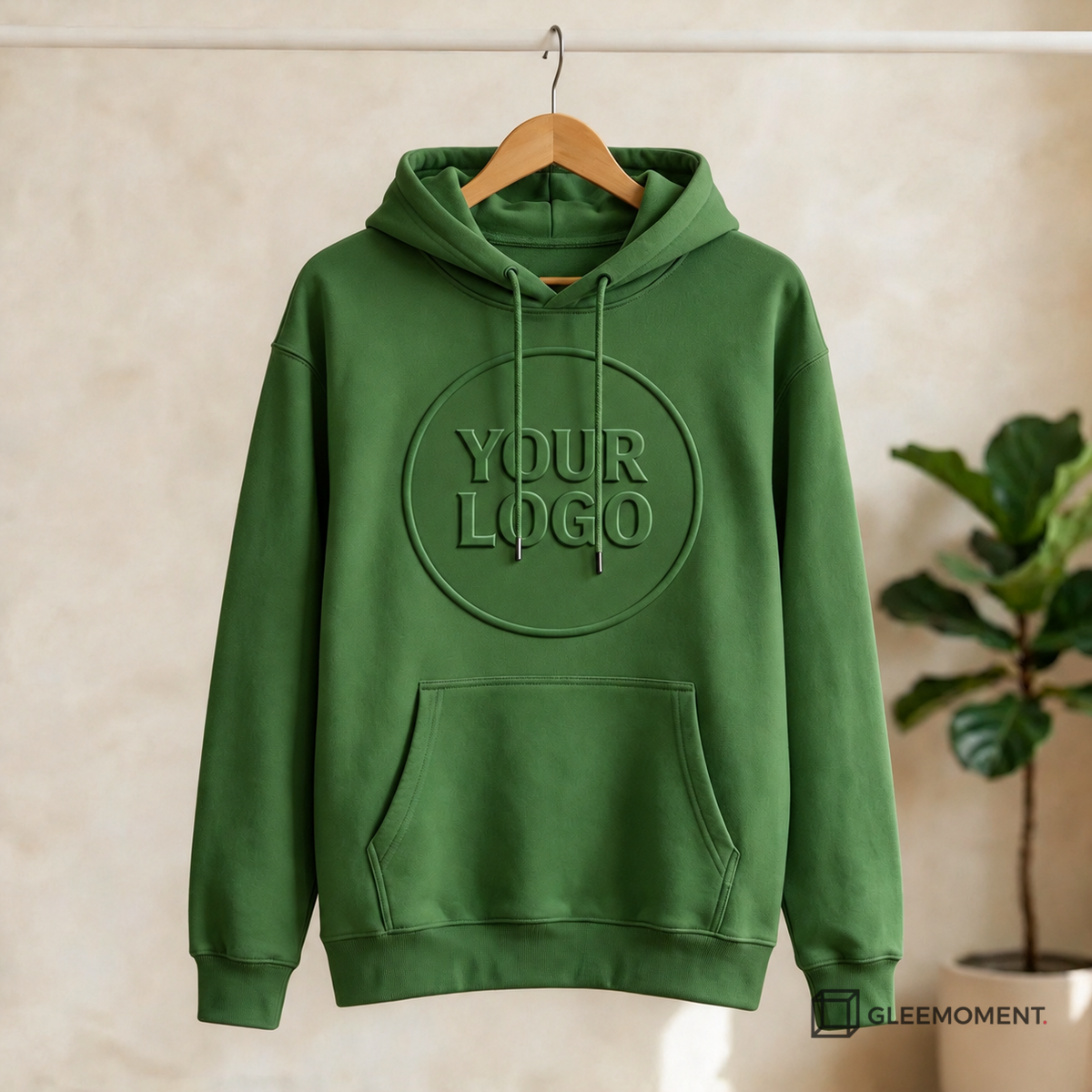 Custom 3D Embossed Tone-on-Tone Hoodie
