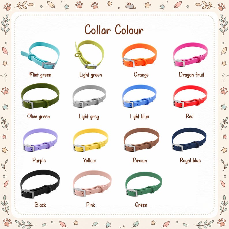 Custom 3D Letter Dog Collar Set