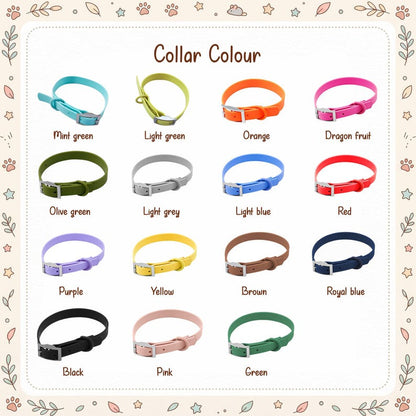 Custom 3D Letter Dog Collar Set