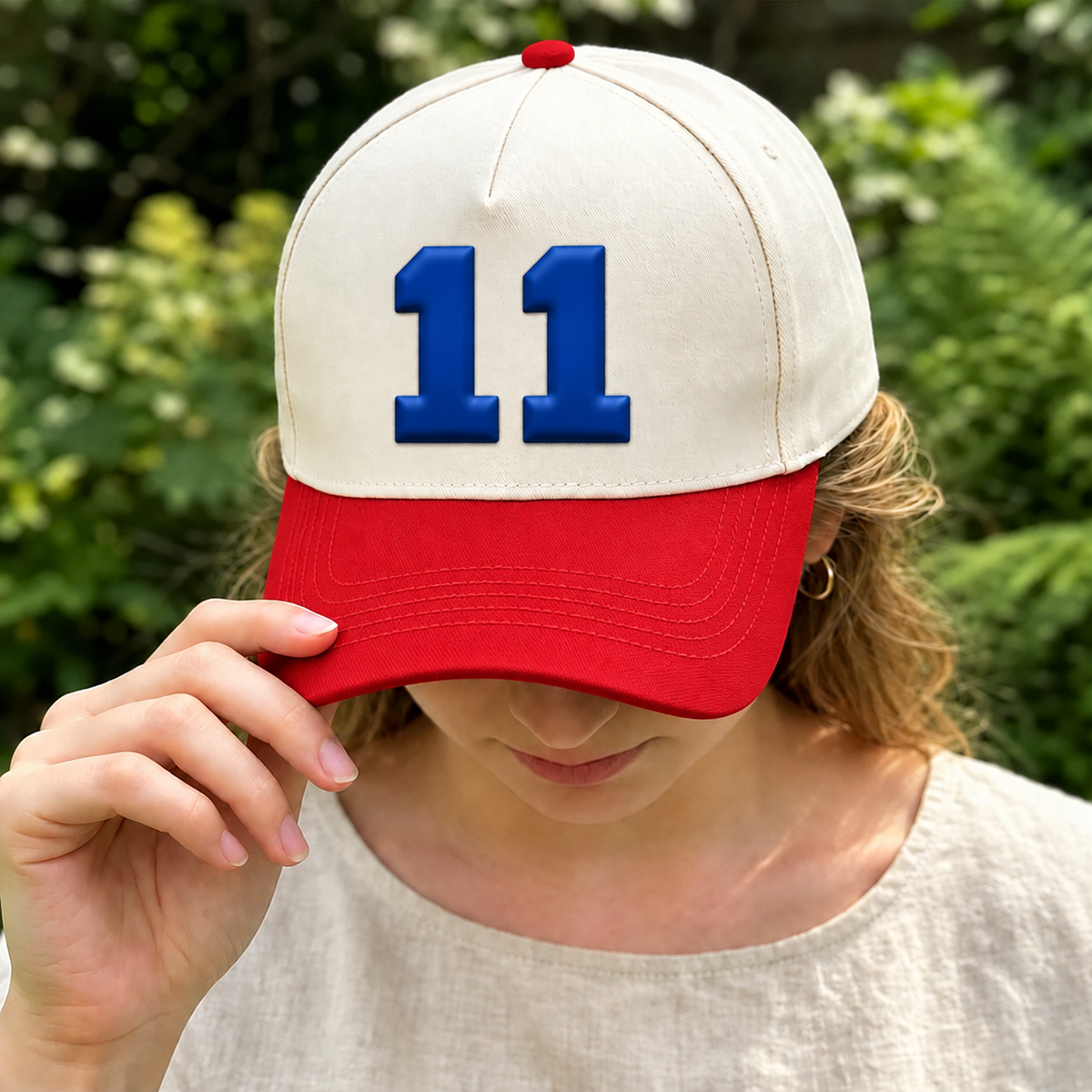 Custom 3D Puff Number Baseball Cap
