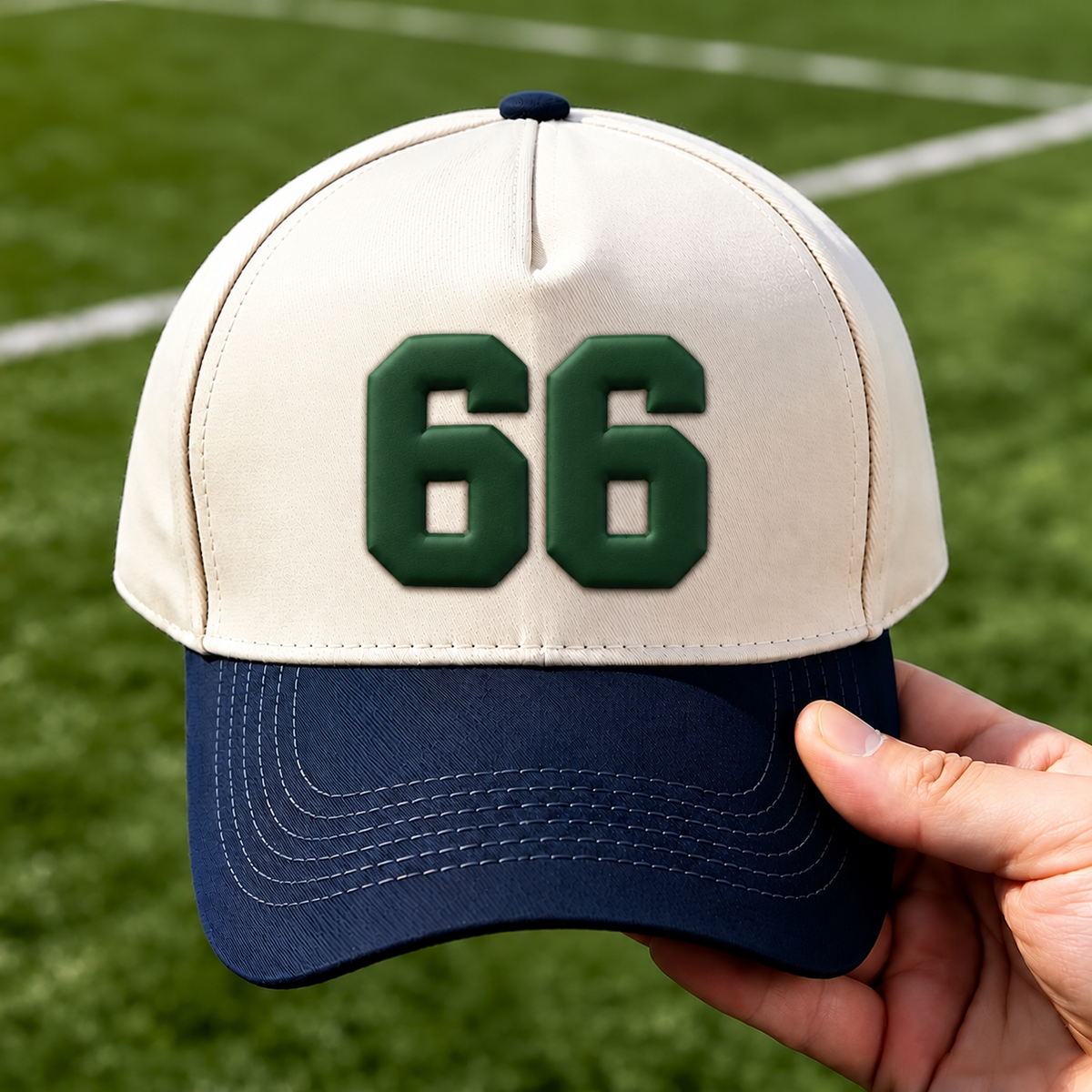 Custom 3D Puff Number Baseball Cap