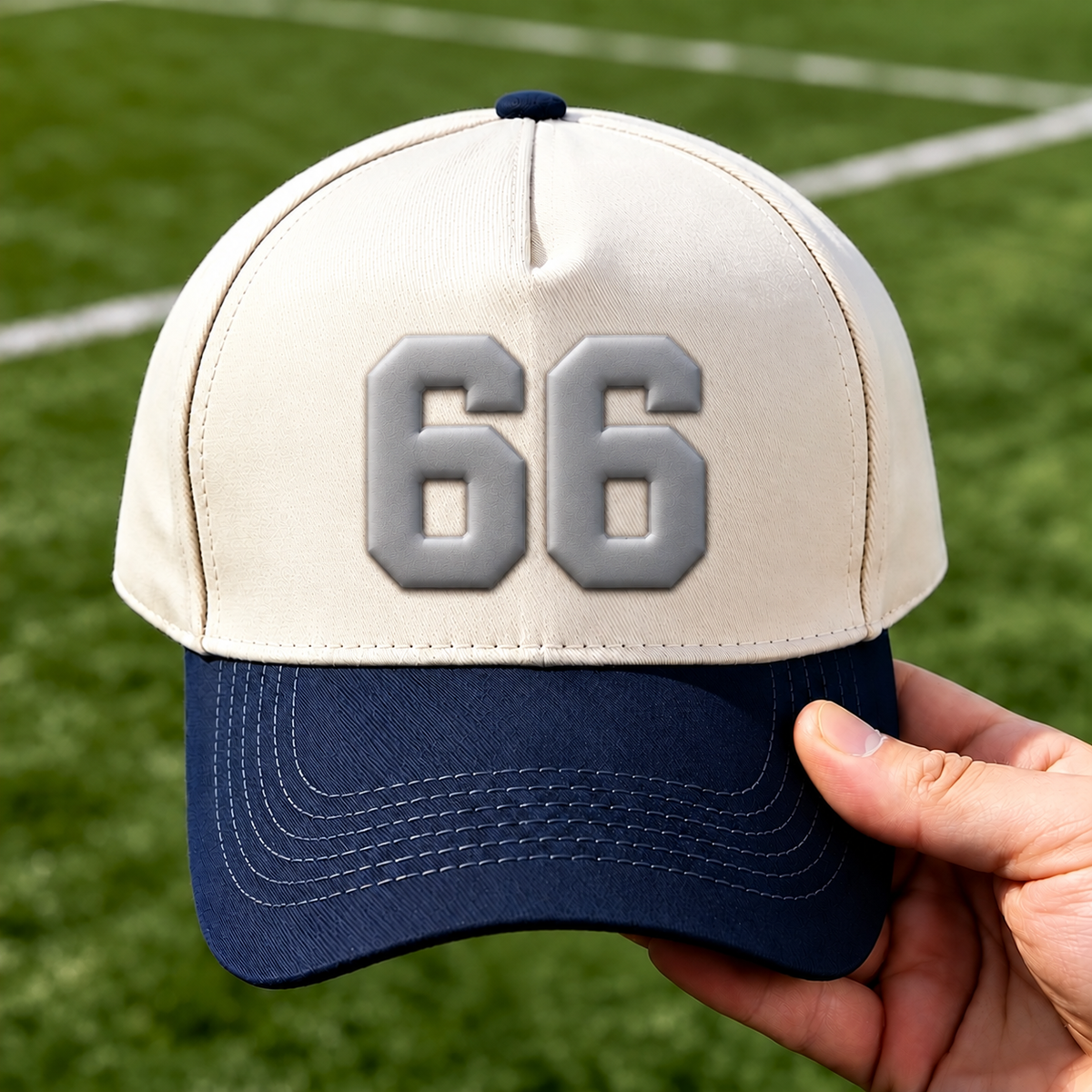 Custom 3D Puff Number Baseball Cap