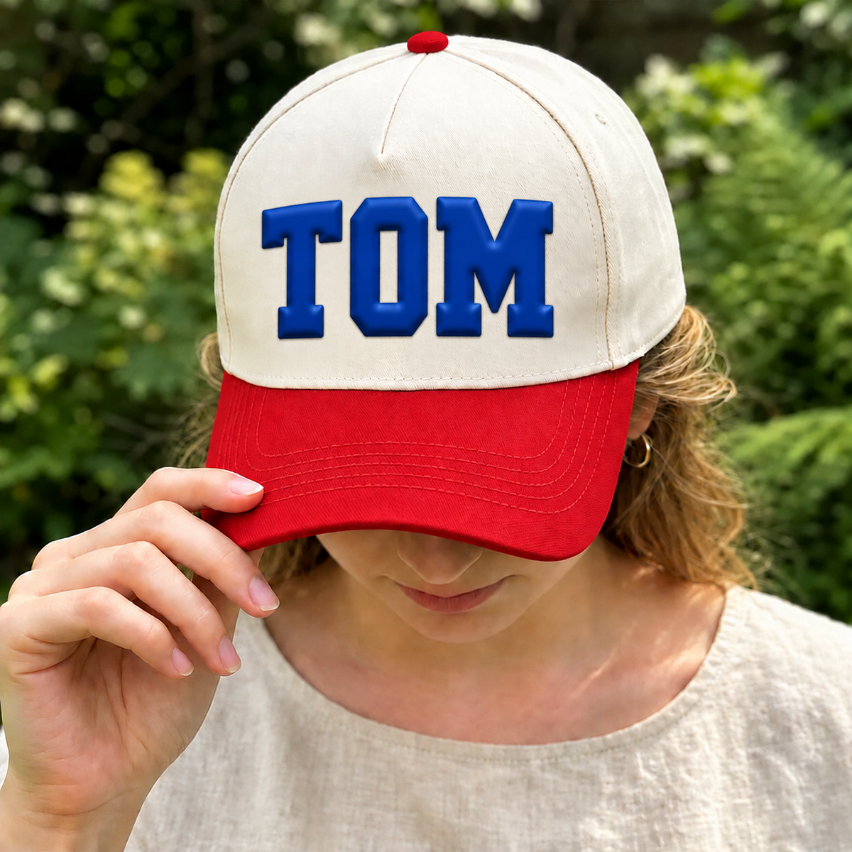 Custom 3D Puff Text Baseball Cap