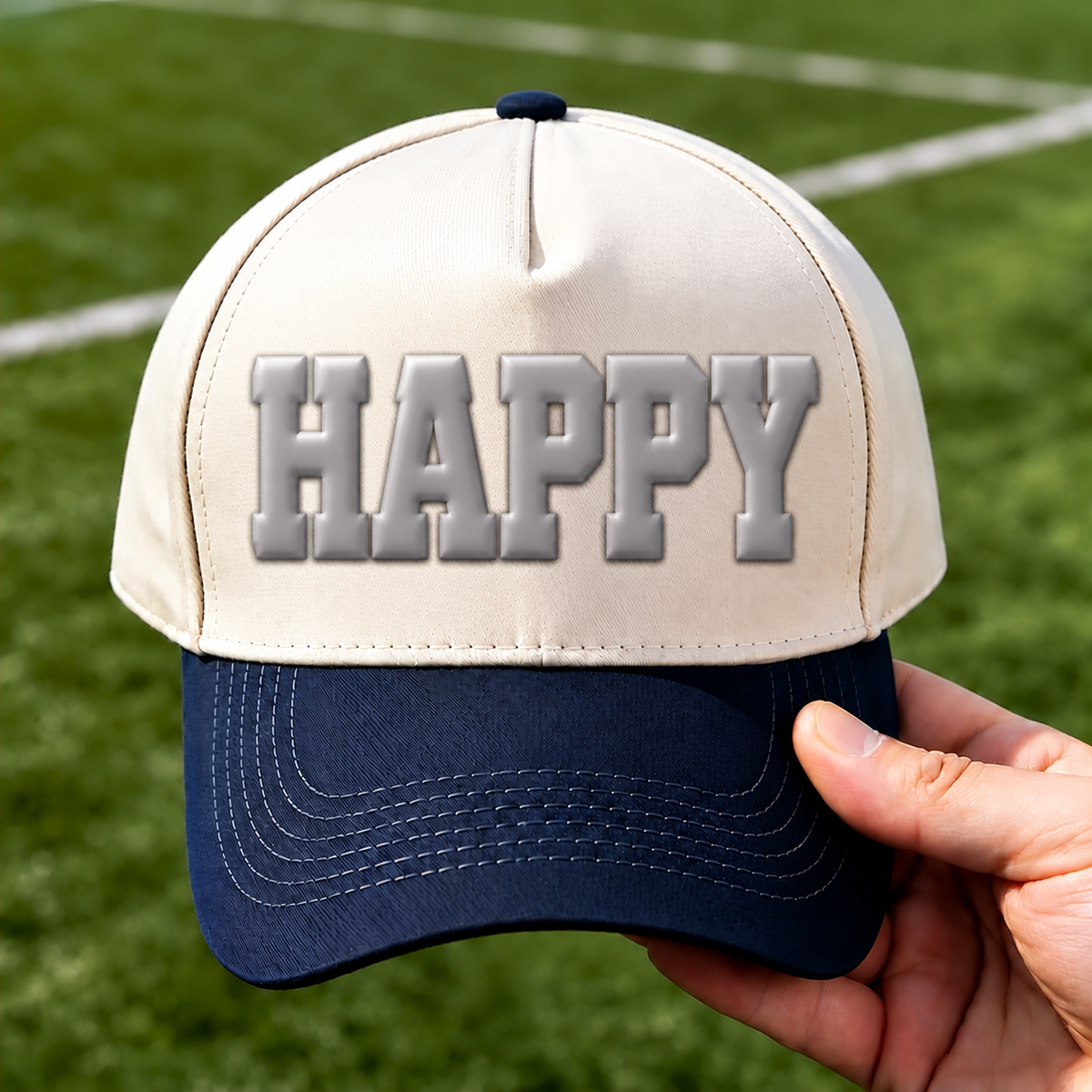 Custom 3D Puff Text Baseball Cap