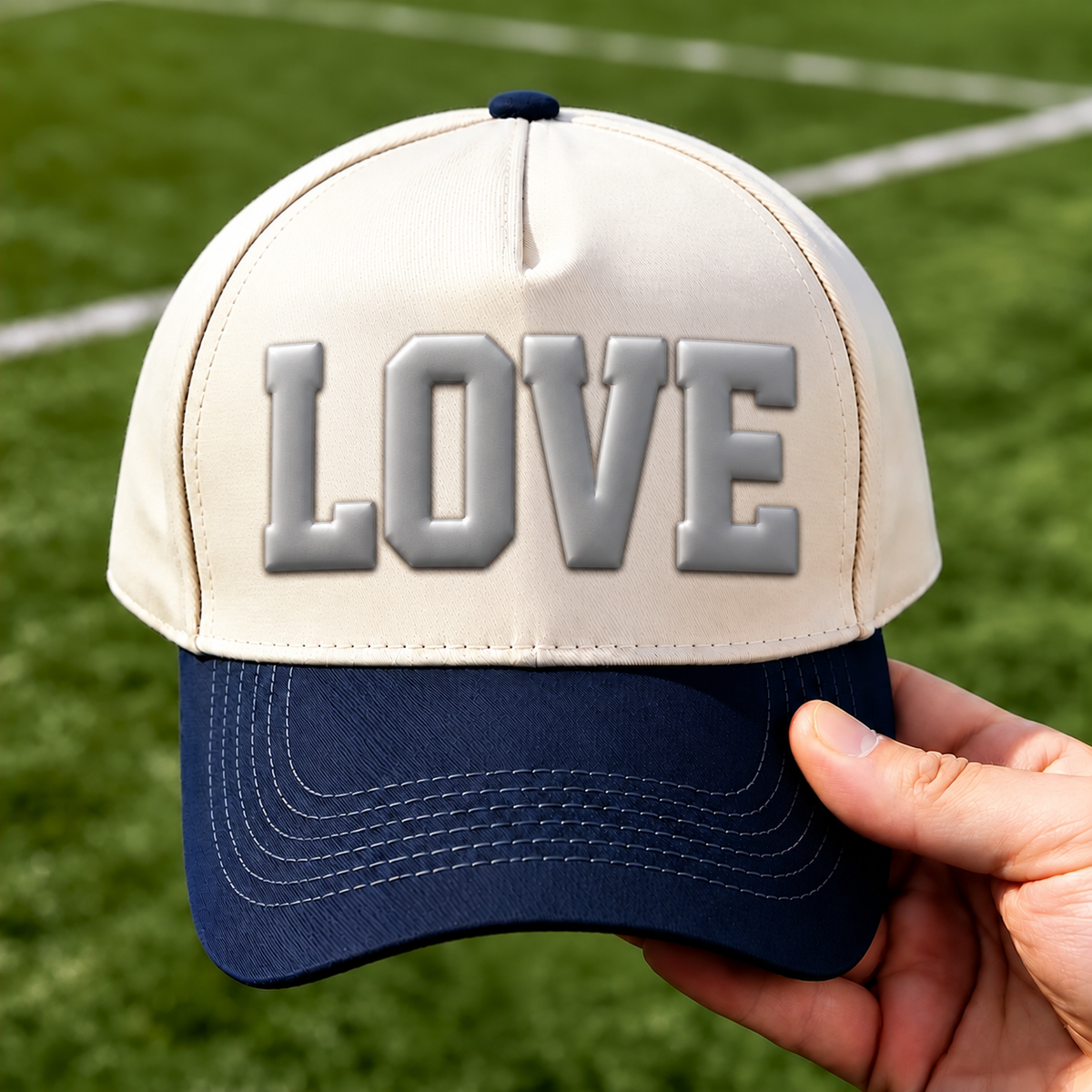 Custom 3D Puff Text Baseball Cap