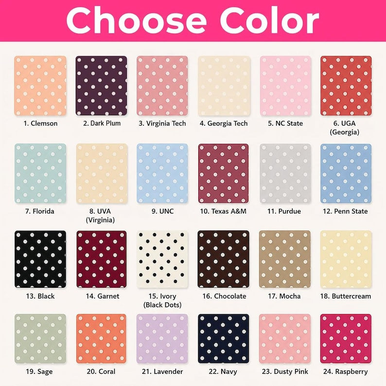 Custom Polka Dot Varsity Sweatshirt