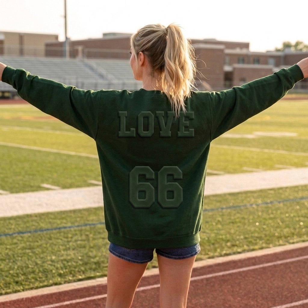 Custom Back Embossed Jersey Sweatshirt