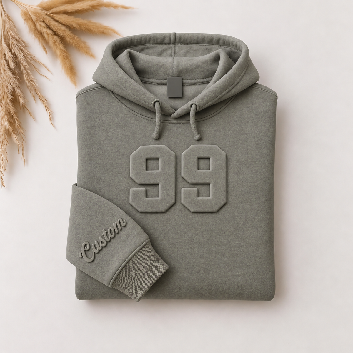 Custom Embossed Number Crewneck Sweatshirt