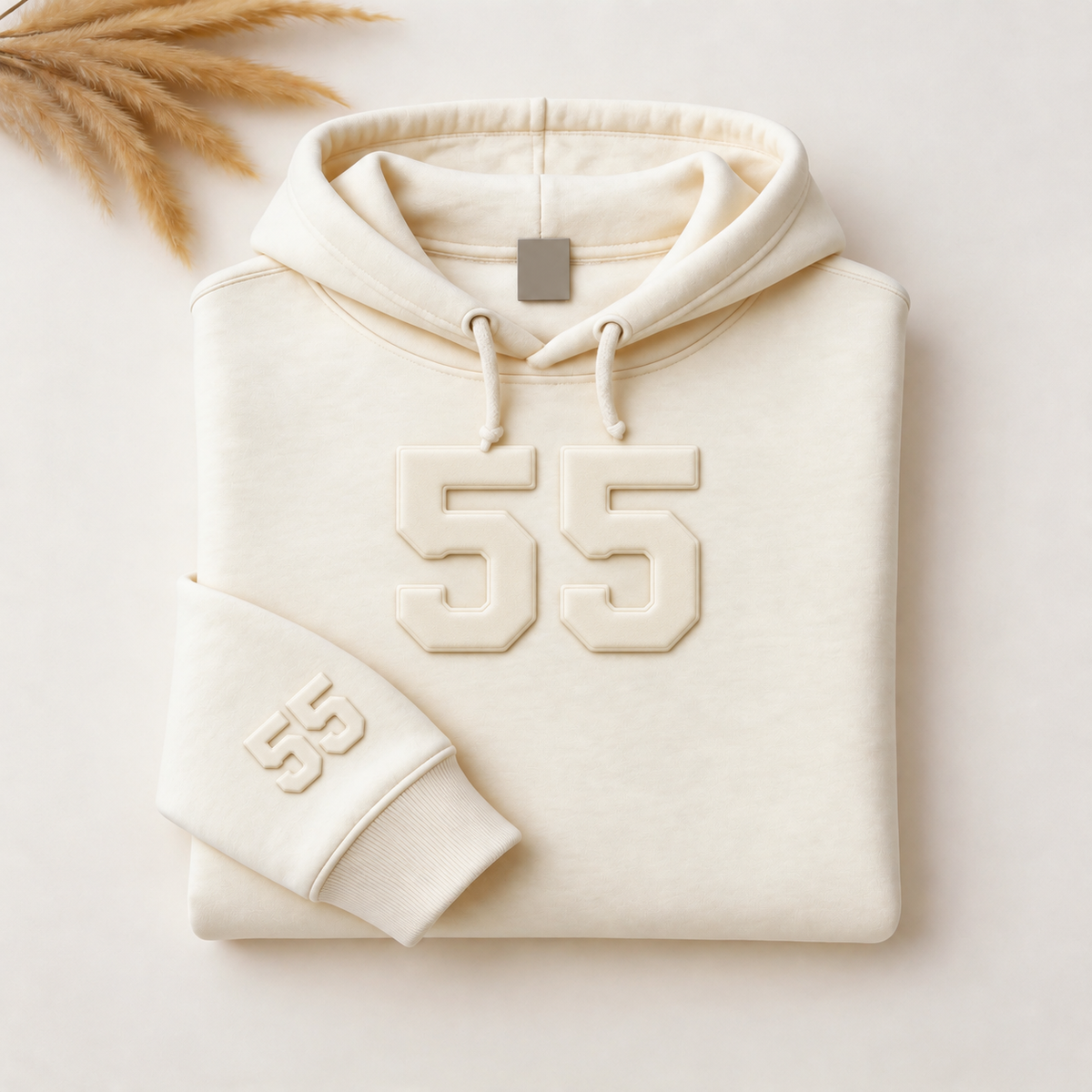 Custom Embossed Number Crewneck Sweatshirt