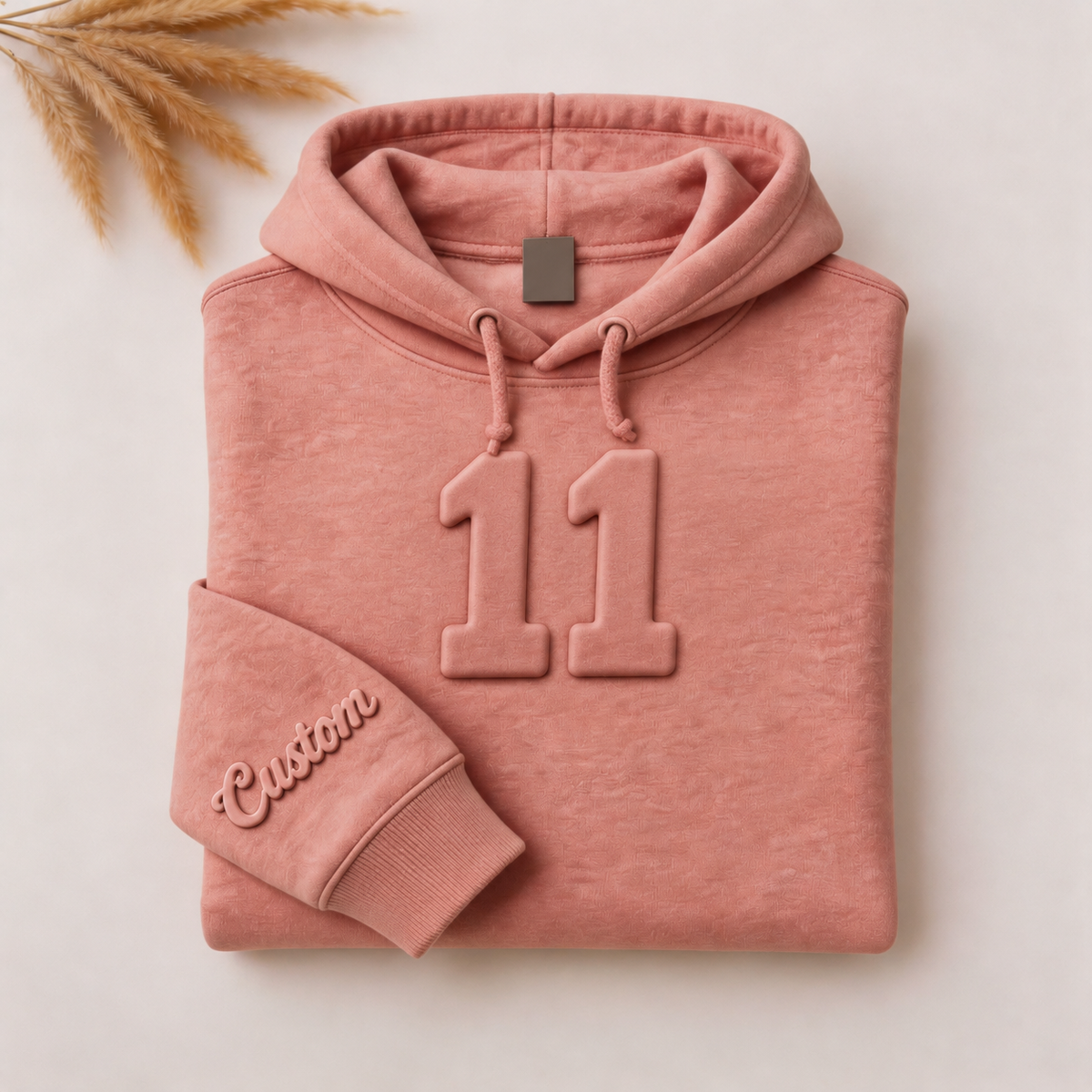 Custom Embossed Number Crewneck Sweatshirt