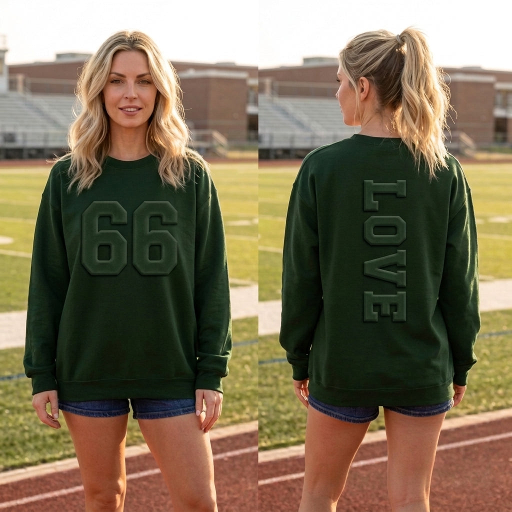 Custom Front & Back Embossed Sweatshirt