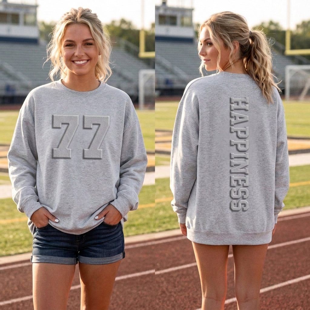 Custom Front & Back Embossed Sweatshirt