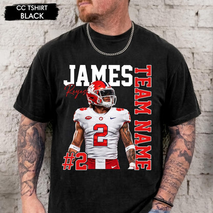 Custom Football Player Photo Shirt