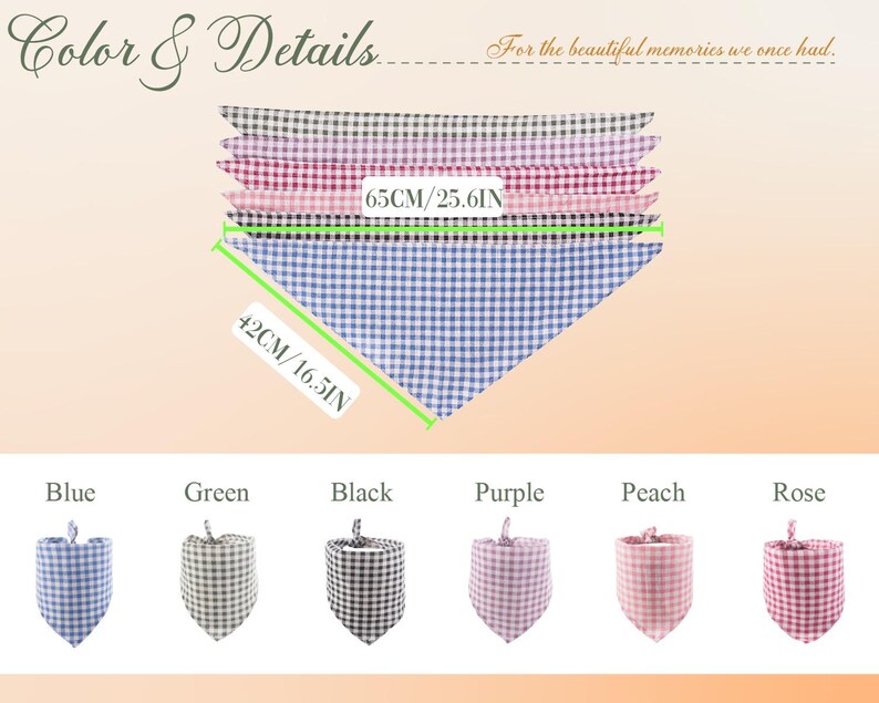 Classic Gingham Personalized Paw Icon Bandana